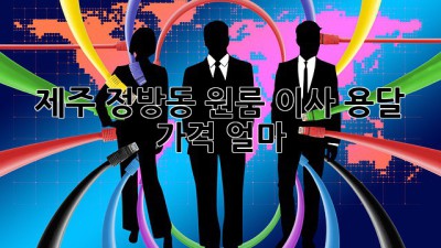 제주 정방동 원룸 이사, 용달 가격 얼마?
